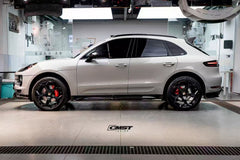 Porsche Macan 95B.1 Base/S/GTS/Sport Edition/Turbo 2016 2017 2018 & Macan 95B.2 Base/S/GTS/Turbo 2019 2020 2021 with Aftermarket Parts - Rear Roof Spoiler Carbon Fiber / FRP from CMST Tuning