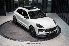 Porsche Macan 95B.1 Base/S/GTS/Sport Edition/Turbo 2015 2016 2017 2018 & Macan 95B.2 Base/S/GTS/Turbo 2019 2020 2021 with Aftermarket Parts - Side Skirts Carbon Fiber / FRP from CMST Tuning