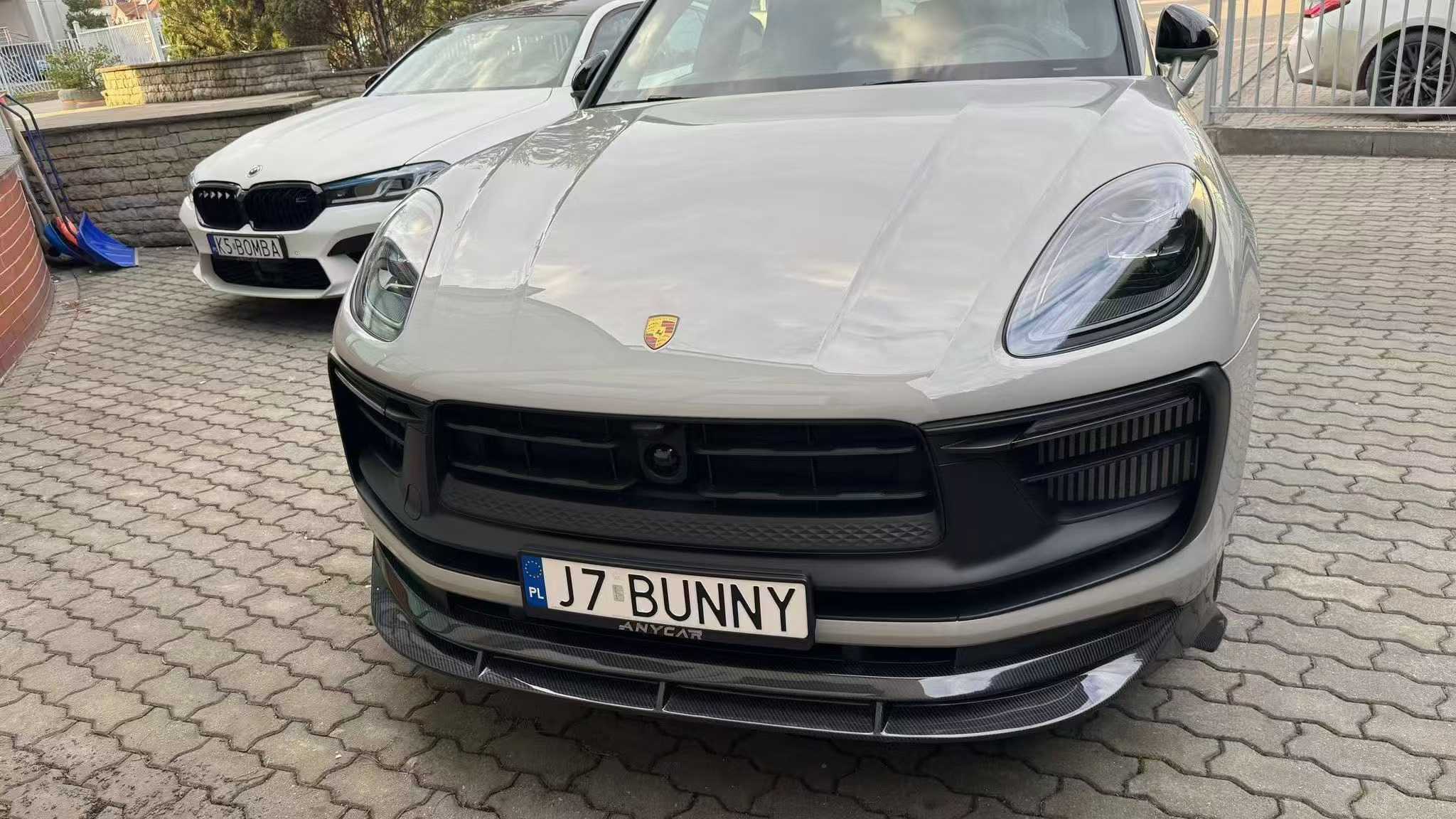 Porsche Macan 95B.3 Base/S/T/GTS/Turbo 2022-2025 with Aftermarket Parts - Front Lip Carbon Fiber / FRP from CMST Tuning