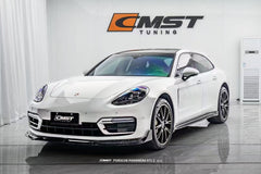 Porsche Panamera 971 971.1 RWD/Base/4/4S/GTS/Turbo/Turbo S 2017 2018 2019 2020 & Panamera 971 971.2 RWD/Base/4/4S/GTS/Turbo/Turbo S 2021 2022 2023 with Aftermarket Parts - Side Skirts Pre-preg Carbon Fiber / FRP from CMST Tuning