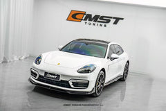 Porsche Panamera 971 971.1 RWD/Base/4/4S/GTS/Turbo/Turbo S 2017 2018 2019 2020 & Panamera 971 971.2 RWD/Base/4/4S/GTS/Turbo/Turbo S 2021 2022 2023 with Aftermarket Parts - Side Skirts Pre-preg Carbon Fiber / FRP from CMST Tuning