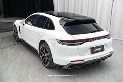 Porsche Panamera 971 971.1 RWD/Base/4/4S/GTS/Turbo/Turbo S 2017 2018 2019 2020 & Panamera 971 971.2 RWD/Base/4/4S/GTS/Turbo/Turbo S 2021 2022 2023 with Aftermarket Parts - Side Skirts Pre-preg Carbon Fiber / FRP from CMST Tuning