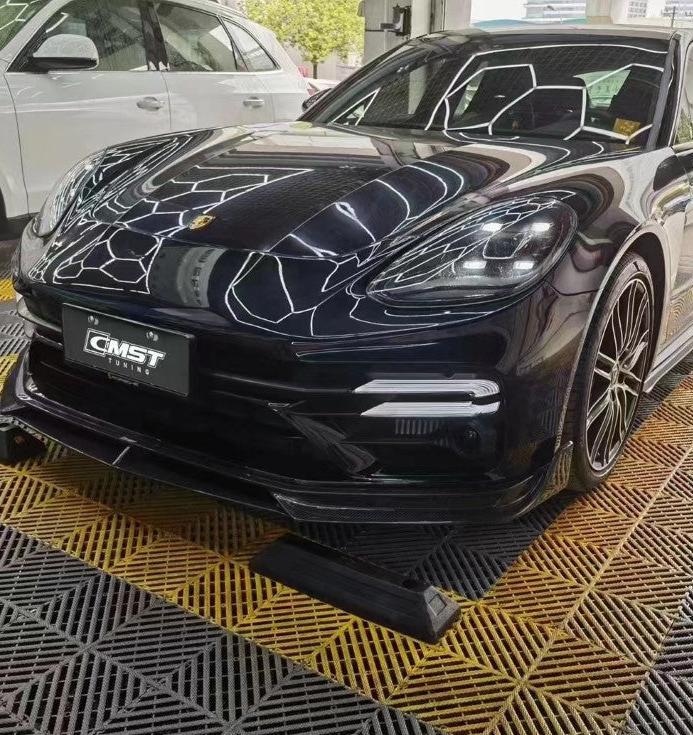 Porsche Panamera 971 971.1 RWD/Base/4/4S/GTS/Turbo/Turbo S 2017-2020 & Panamera 971 971.2 RWD/Base/4/4S/GTS/Turbo/Turbo S 2021-2023 with Aftermarket Parts - Upper Valences Pre-preg Carbon Fiber / FRP from CMST Tuning