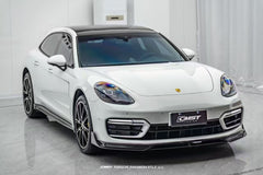 Porsche Panamera 971 971.2 RWD/Base/4/4S 2021-2023 with Aftermarket Parts - Pre-preg Carbon & FRP Front Lip from CMST Tuning