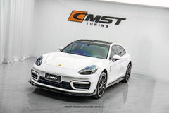 Porsche Panamera 971 971.2 RWD/Base/4/4S 2021-2023 with Aftermarket Parts - Pre-preg Carbon & FRP Front Lip from CMST Tuning