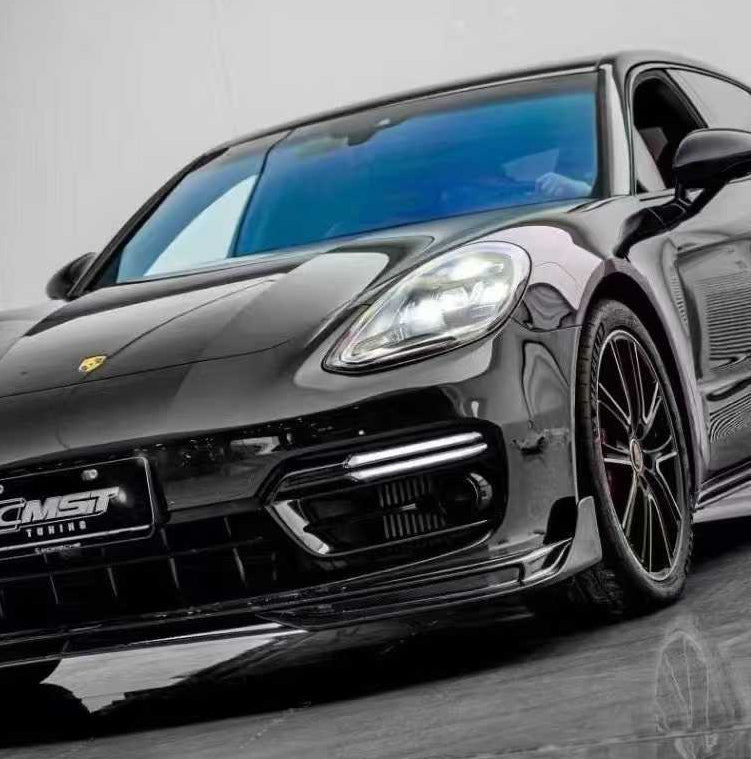 Porsche Panamera 971 971.1 RWD/Base/4/4S/GTS/Turbo/Turbo S 2017 2018 2019 2020 & Panamera 971 971.2 RWD/Base/4/4S/GTS/Turbo/Turbo S 2021 2022 2023 with Aftermarket Parts - Upper Valences Pre-preg Carbon Fiber / FRP from CMST Tuning