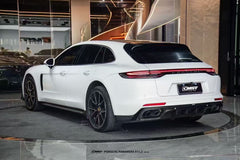 Porsche Panamera 971 971.1 RWD/Base/4/4S/GTS/Turbo/Turbo S 2017-2020 & Panamera 971 971.2 RWD/Base/4/4S/GTS/Turbo/Turbo S 2021-2023 with Aftermarket Parts - V2 Style Pre-preg Carbon & FRP Side Skirts from CMST Tuning
