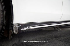 Porsche Panamera 971 971.1 RWD/Base/4/4S/GTS/Turbo/Turbo S 2017-2020 & Panamera 971 971.2 RWD/Base/4/4S/GTS/Turbo/Turbo S 2021-2023 with Aftermarket Parts - V2 Style Pre-preg Carbon & FRP Side Skirts from CMST Tuning
