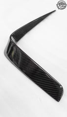 Porsche Panamera 976 Base 4 4S E-Hybird 2024 with Aftermarket Parts - Front Canards Pre-preg Carbon Fiber / FRP from CMST Tuning