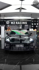 Porsche Panamera 976 Base 4 4S E-Hybird 2024 with Aftermarket Parts - Front Lip Pre-preg Carbon Fiber / FRP from CMST Tuning