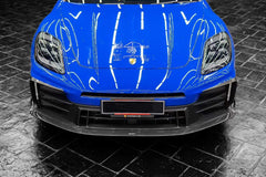  Porsche Panamera 976 Base 4 4S E-Hybird 2024 with Aftermarket Parts - Front Lip Pre-preg Carbon Fiber / FRP from CMST Tuning 
