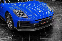  Porsche Panamera 976 Base 4 4S E-Hybird 2024 with Aftermarket Parts - Front Lip Pre-preg Carbon Fiber / FRP from CMST Tuning 
