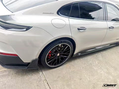 Porsche Panamera 976 Base 4 4S E-Hybird GTS Turbo 2024 with Aftermarket Parts - Rear Diffuser & Canards Pre-preg Carbon Fiber / FRP from CMST Tuning