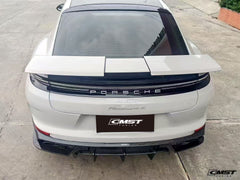 Porsche Panamera 976 Base 4 4S E-Hybird GTS Turbo 2024 with Aftermarket Parts - Rear Diffuser & Canards Pre-preg Carbon Fiber / FRP from CMST Tuning