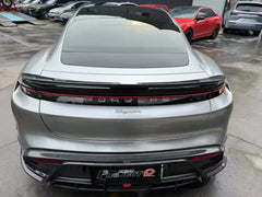 Porsche Taycan 9J1 Sedan/Cross Turismo RWD/4S/GTS/Turbo/Turbo S 2020-ON with Aftermarket Parts - Rear Diffuser & Canards Carbon Fiber / FRP from CMST Tuning