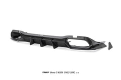 Mercedes Benz C-Class C63 C43 AMG C300 (with sport-package bumper) W206 S206 2021-ON with Aftermarket Parts - Rear Diffuser & Exhaust Carbon Fiber / FRP from CMST Tuning