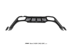 Mercedes Benz C-Class C63 C43 AMG C300 (with sport-package bumper) W206 S206 2021-ON with Aftermarket Parts - Rear Diffuser & Exhaust Carbon Fiber / FRP from CMST Tuning