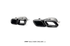 Mercedes Benz C-Class C63 C43 AMG C300 (with sport-package bumper) W206 S206 2021-ON with Aftermarket Parts - Rear Diffuser & Exhaust Carbon Fiber / FRP from CMST Tuning