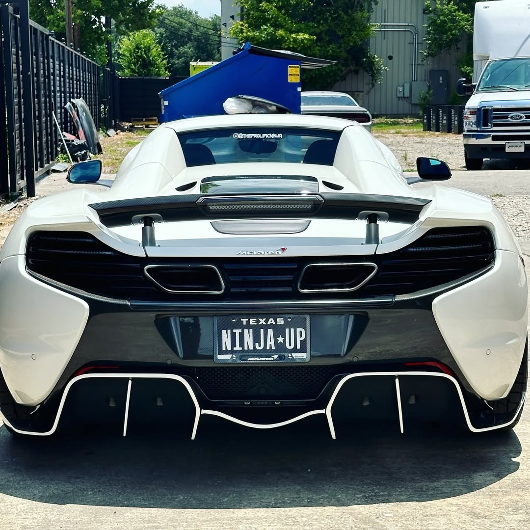 McLaren 650S 2015 2016 with Aftermarket Parts - Rear Diffuser Carbon Fiber / FRP from CMST Tuning