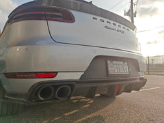 Porsche Macan 95B.1 Base/S/GTS/Sport Edition/Turbo 2015-2018 with Aftermarket Parts - Vacuumed Carbon & FRP Rear Diffuser from CMST Tuning
