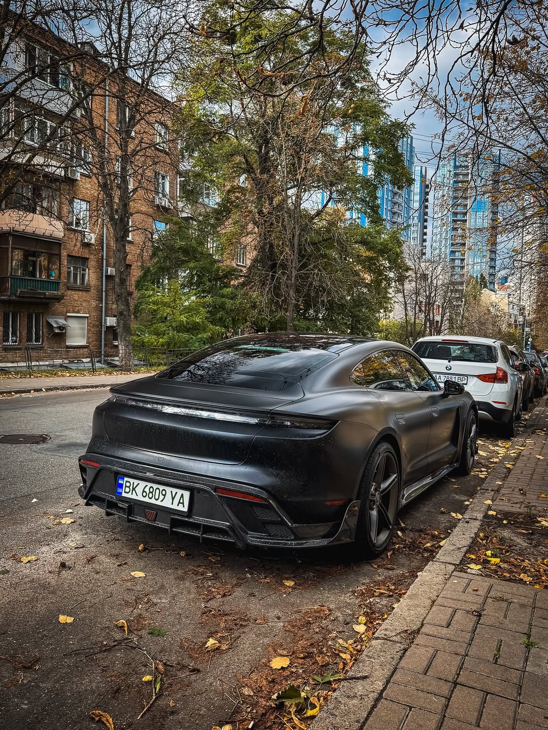 Porsche Taycan 9J1 Sedan/Cross Turismo RWD/4S/GTS/Turbo/Turbo S 2020-ON with Aftermarket Parts - Rear Diffuser & Canards Carbon Fiber / FRP from CMST Tuning