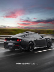 Ford Mustang S650 2.3 Ecoboost 5.0 GT Dark Horse 2024-ON with Aftermarket Parts - Rear Ducktail Trunk Lid Carbon Fiber / FRP from CMST Tuning