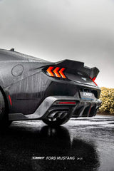 Ford Mustang S650 2.3 Ecoboost 5.0 GT Dark Horse 2024-ON with Aftermarket Parts - Rear Ducktail Trunk Lid Carbon Fiber / FRP from CMST Tuning