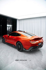 Ford Mustang S650 2.3 Ecoboost 5.0 GT Dark Horse 2024-ON with Aftermarket Parts - Rear Ducktail Trunk Lid Carbon Fiber / FRP from CMST Tuning