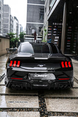 Ford Mustang S650 2.3 Ecoboost 5.0 GT Dark Horse 2024-ON with Aftermarket Parts - Rear Ducktail Trunk Lid Carbon Fiber / FRP from CMST Tuning