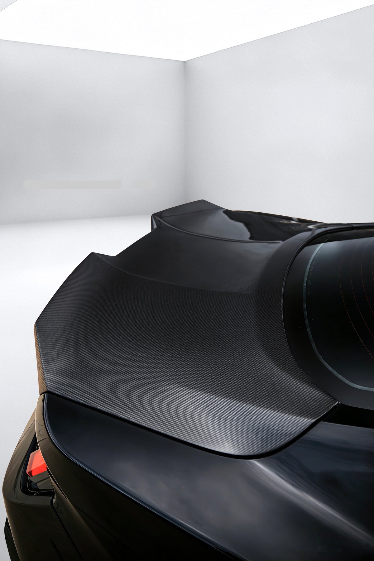 Ford Mustang S650 2.3 Ecoboost 5.0 GT Dark Horse 2024-ON with Aftermarket Parts - Rear Ducktail Trunk Lid Carbon Fiber / FRP from CMST Tuning