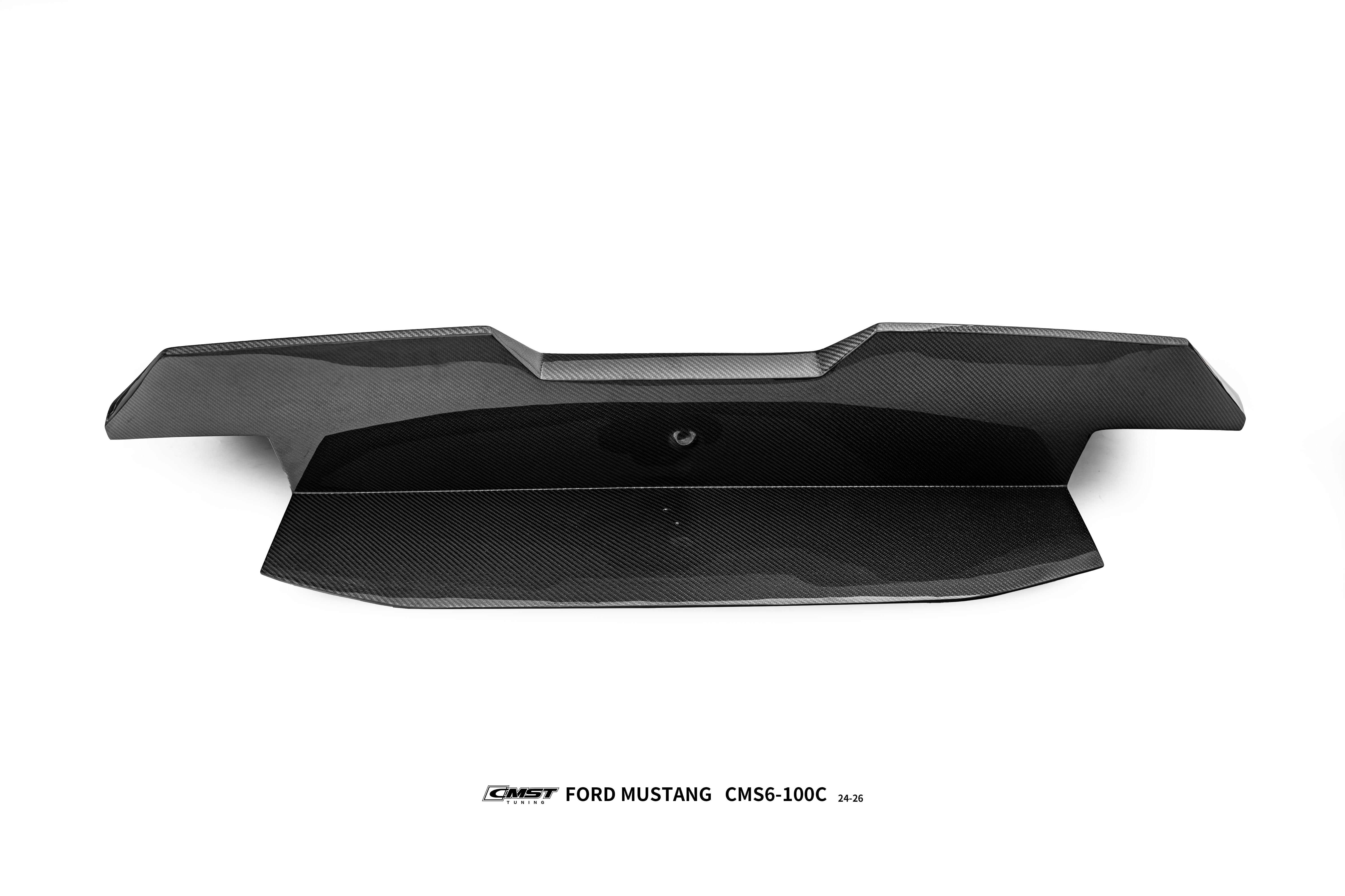Ford Mustang S650 2.3 Ecoboost 5.0 GT Dark Horse 2024-ON with Aftermarket Parts - Rear Ducktail Trunk Lid Carbon Fiber / FRP from CMST Tuning