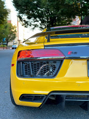 Audi R8 Gen 2 2017 2018 with Aftermarket Parts - V Style Rear Spoiler Carbon Fiber from CMST Tuning