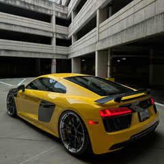Audi R8 Gen 2 2017 2018 with Aftermarket Parts - V Style Rear Spoiler Carbon Fiber from CMST Tuning