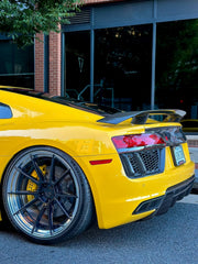 Audi R8 Gen 2 2017 2018 with Aftermarket Parts - V Style Rear Spoiler Carbon Fiber from CMST Tuning