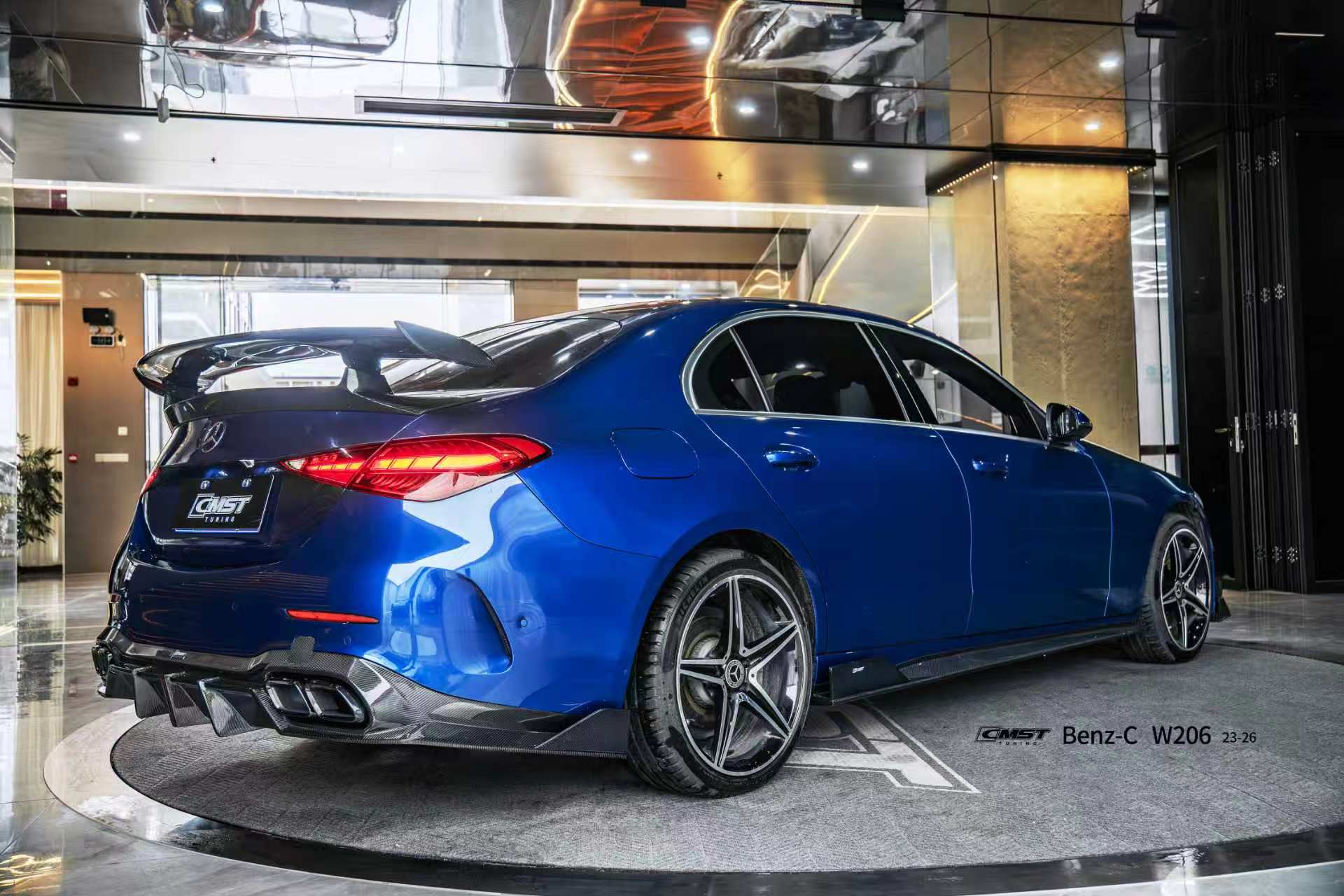 Mercedes Benz C-Class C63 C43 AMG C300 W206 2021-ON with Aftermarket Parts - Rear Wing Carbon Fiber / FRP from CMST Tuning
