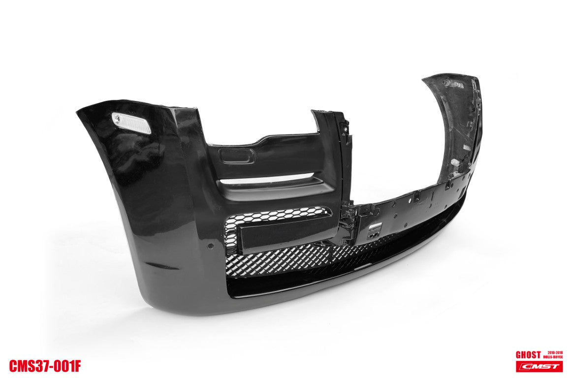 Rolls-Royce Ghost First Generation Series II 2015 2016 2017 2018 2019 2020 with Aftermarket Parts - Front Bumper &amp; Lip Carbon Fiber / FRP from CMST Tuning