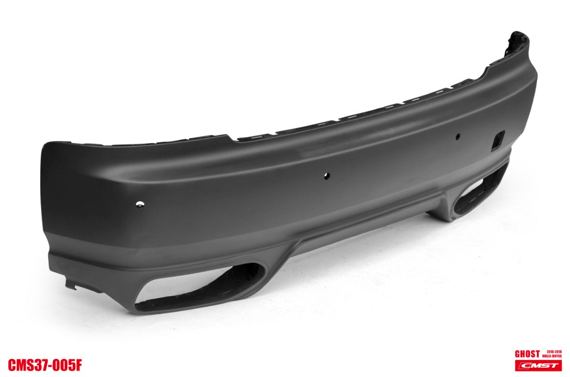 Rolls-Royce Ghost First Generation Series II 2015 2016 2017 2018 2019 2020 with Aftermarket Parts - Rear Bumper &amp; Diffuser Carbon Fiber / FRP from CMST Tuning
