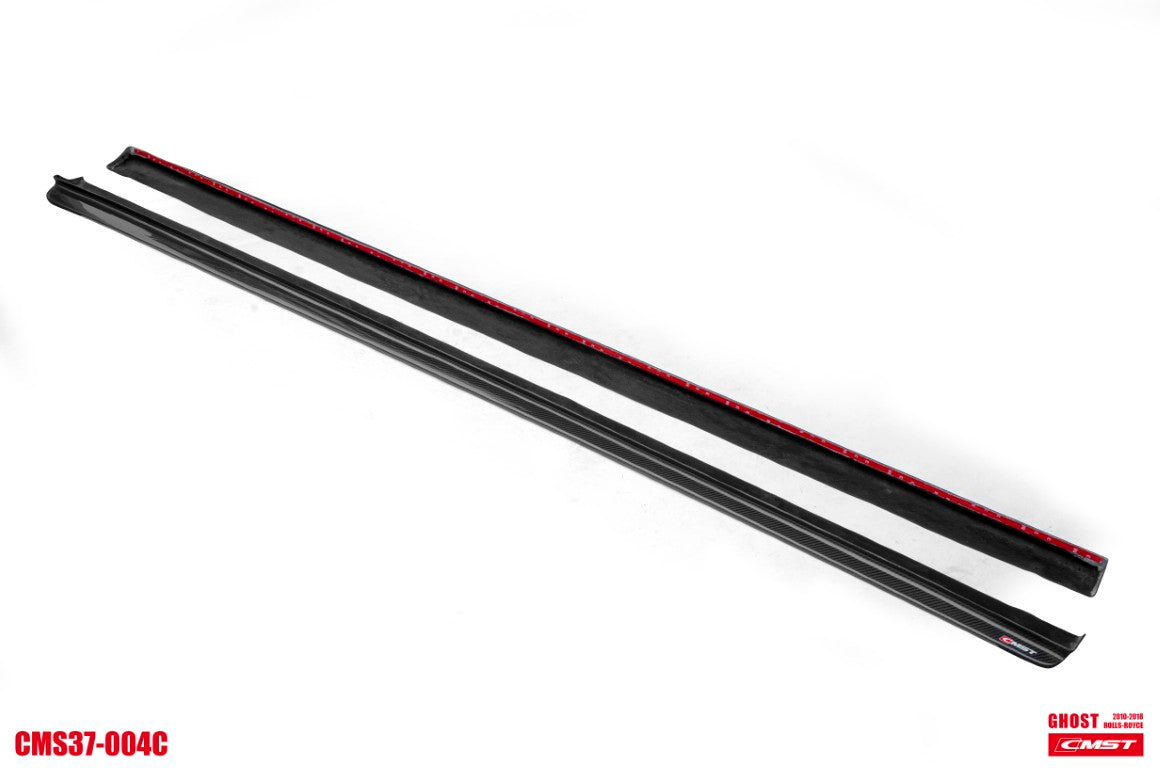 Rolls-Royce Ghost First Generation Series II 2015 2016 2017 2018 2019 2020 with Aftermarket Parts - Side Skirts Carbon Fiber / FRP from CMST Tuning