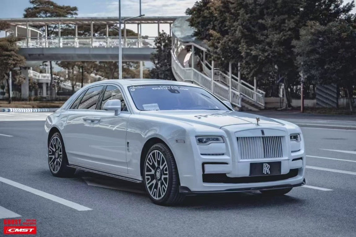 Rolls-Royce Ghost First Generation Series II 2015 2016 2017 2018 2019 2020 with Aftermarket Parts - Side Skirts Carbon Fiber / FRP from CMST Tuning