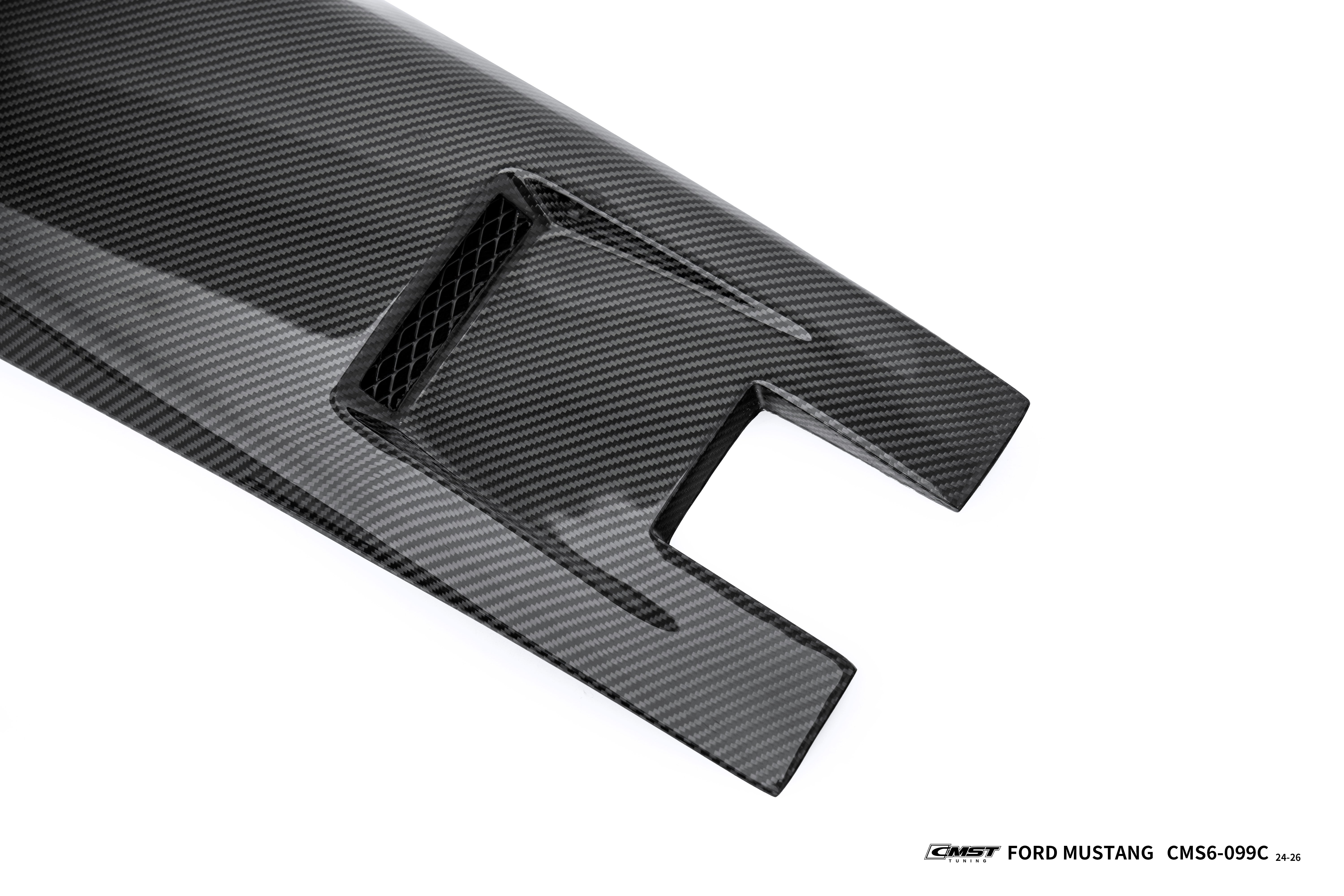 Ford Mustang S650 2.3 Ecoboost 5.0 GT Dark Horse 2024-ON with Aftermarket Parts - Roof Scoop Carbon Fiber / FRP from CMST Tuning