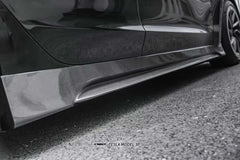 Tesla Model 3 Highland / Performance 2024-ON with Aftermarket Parts - V1 Style Side Skirts Carbon Fiber from CMST Tuning