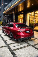 Mercedes Benz C-Class C63 C43 AMG C300 (with sport-package bumper) W206 S206 2021-ON with Aftermarket Parts - Side Skirts Carbon Fiber / FRP from CMST Tuning