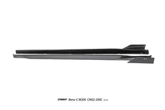 Mercedes Benz C-Class C63 C43 AMG C300 (with sport-package bumper) W206 S206 2021-ON with Aftermarket Parts - Side Skirts Carbon Fiber / FRP from CMST Tuning