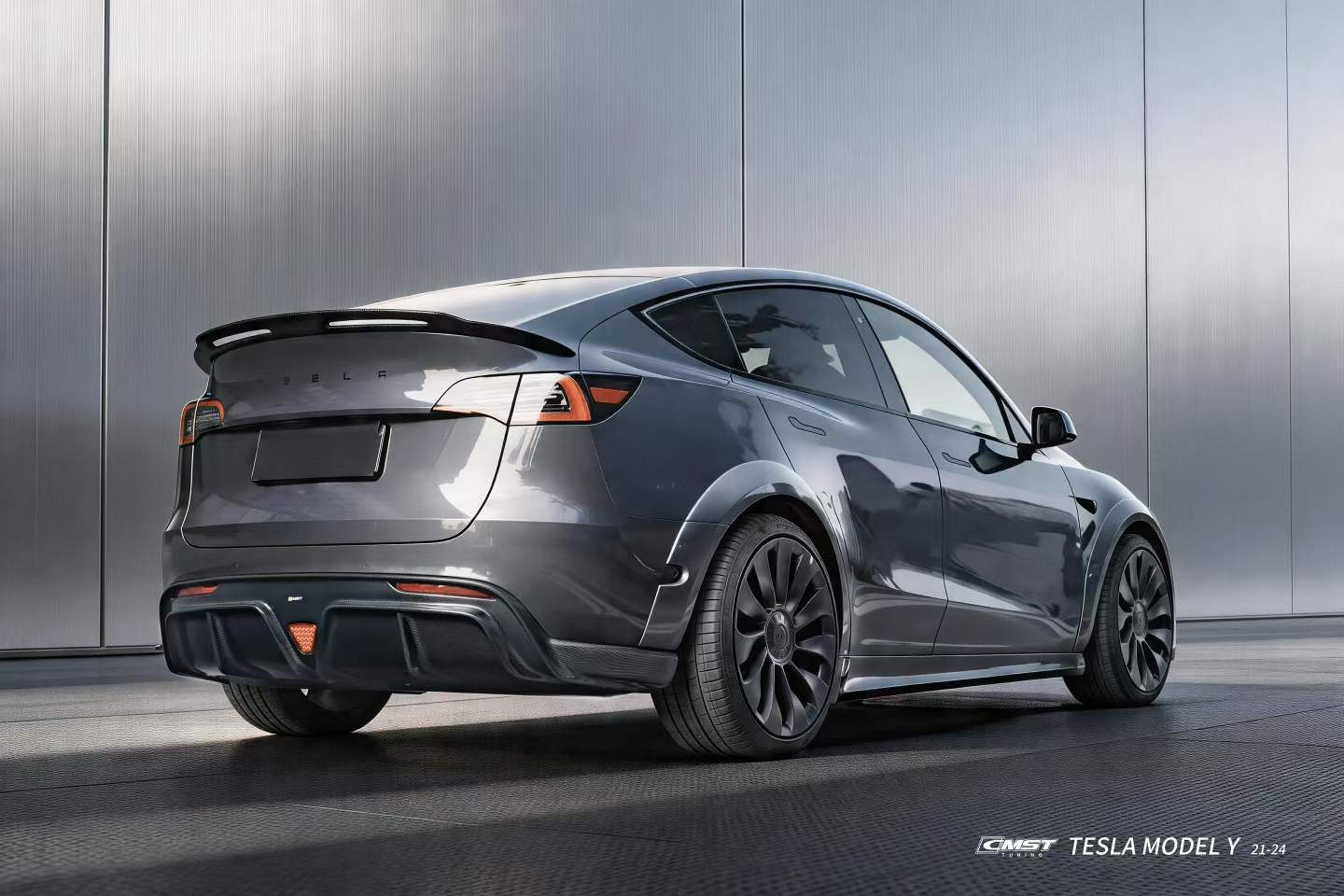 Tesla Model Y Performance AWD Long Range RWD Standard 2020 2021 2022 2023 2024 with Aftermarket Parts -V1 Side Skirts Carbon Fiber / FRP from CMST Tuning