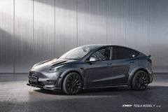 Tesla Model Y Performance AWD Long Range RWD Standard 2020 2021 2022 2023 2024 with Aftermarket Parts -V1 Side Skirts Carbon Fiber / FRP from CMST Tuning