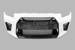 Nissan GTR Nismo Black Edition Track Eidtion Premium Base 2008-2016 (for installation on 2017-2024 vehicles, 2008-2016 hood is recommended) with Aftermarket Parts - Stage 1 Style Front Bumper & Lip (Undertray & DRL included) Carbon Fiber / FRP from CMST Tuning