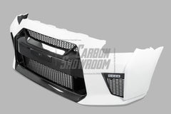 Nissan GTR Nismo Black Edition Track Eidtion Premium Base 2008-2016 (for installation on 2017-2024 vehicles, 2008-2016 hood is recommended) with Aftermarket Parts - Stage 1 Style Front Bumper & Lip (Undertray & DRL included) Carbon Fiber / FRP from CMST Tuning