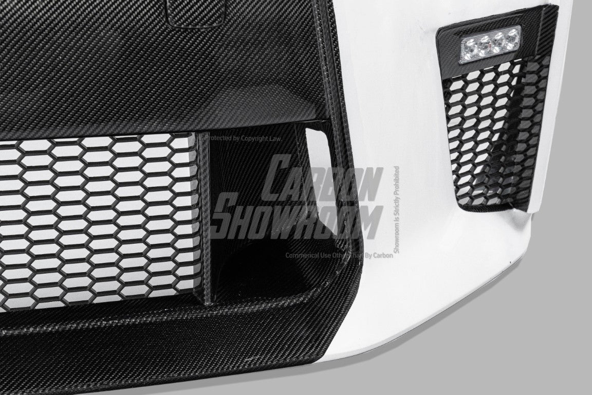 Nissan GTR Nismo Black Edition Track Eidtion Premium Base 2008-2016 (for installation on 2017-2024 vehicles, 2008-2016 hood is recommended) with Aftermarket Parts - Stage 1 Style Front Bumper & Lip (Undertray & DRL included) Carbon Fiber / FRP from CMST Tuning