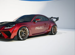 Subaru BRZ ZD8 2022-ON & Toyota GR86 ZN8 2022-ON with Aftermarket Parts - PROJECT WIDEBODY Rear Quarter Panel Flares Carbon Fiber / FRP from CMST Tuning