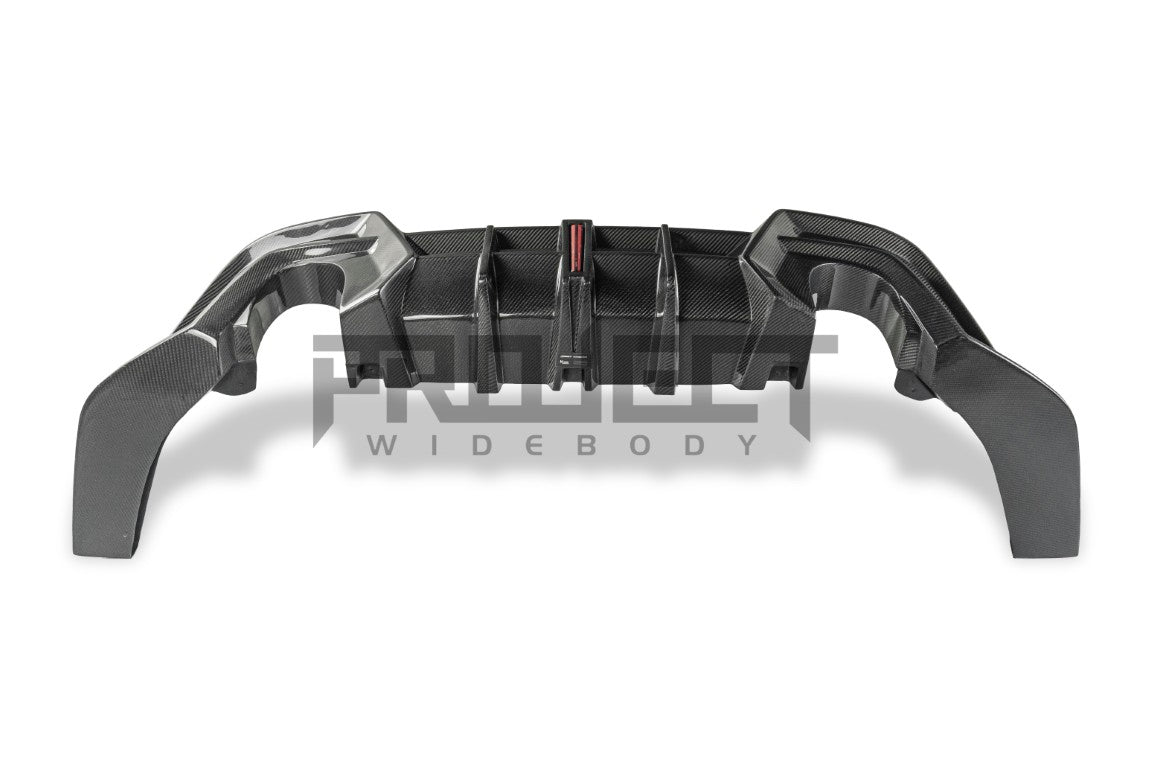 Subaru BRZ ZD8 2022-ON &  Toyota GR86 ZN8 2022-ON with Aftermarket Parts - PROJECT WIDEBODY Rear Diffuser Carbon Fiber / FRP from CMST Tuning